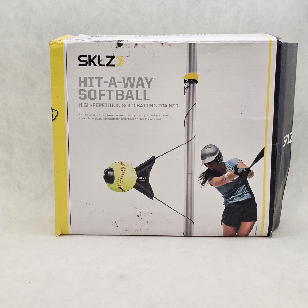 NIB SKLZ Hit-A-Way Softball High-Repetition Solo Batting Trainer Open Box Unused